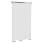 vidaXL Store roulant extérieur protection UV Blanc Polyester