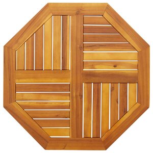 vidaXL Dessus de table 70x70x2 cm octogonal bois massif d'acacia