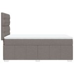 vidaXL Sommier à lattes de lit avec matelas Taupe 80x200 cm Tissu
