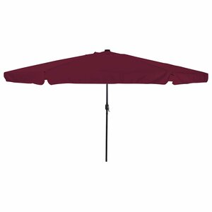vidaXL Parasol de jardin Rouge et Noir 395 x 395 x 245 cm