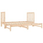 vidaXL Lit coulissant 2x(90x190) cm Bois de pin massif