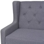 vidaXL Fauteuil gris tissu