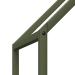 vidaXL Portant de bois chauffage vert olive 60x25x60 cm