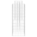 vidaXL Jardinière à gabion en H Fil d'acier 260x40x100 cm