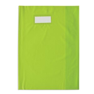 Protège-cahier Styl'SMS 24x32 cm pvc 120 avec Porte-étiquette Vert Anis ELBA