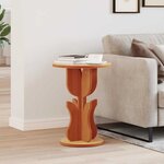 vidaXL Table basse Brun cire 39 5 x 39 5 x 53 5 cm Bois massif en pin