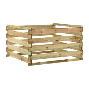 vidaXL Composteur de jardin à lattes 120x120x70cm Bois de pin imprégné