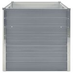 vidaXL Jardinière 160 x 80 x 77 cm Gris Acier galvanisé