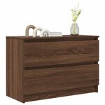 vidaXL Meuble TV chêne marron 80x35x54 cm bois d'ingénierie