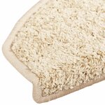 vidaXL Tapis d'escalier auto-adhésifs 15 Pièces Marron Clair