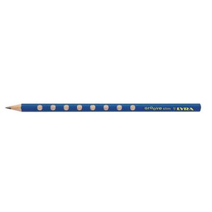 Crayon graphite triangulaire Groove Slim avec grip zone pour gaucher et droitier HB x 12 LYRA