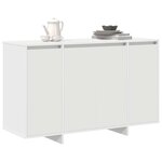 vidaXL Buffet Blanc 120 x 41 x 75 cm Bois d'ingénierie