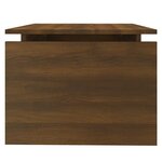 vidaXL Table basse Chêne marron 68x50x38 cm Bois d'ingénierie