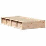 vidaXL Cadre de lit Pin massif 210 x 118 x 30 cm Pin massif