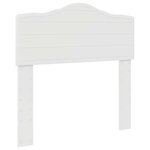 vidaXL Tête de lit Blanc Brillant 100 cm Bois d'ingénierie