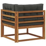 vidaXL Canapé d'angle extérieur Bois d'Acacia Massif Naturel
