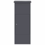 vidaXL Boîte de dépôt de colis Anthracite 44.5 x 29 x 110.5 cm Acier