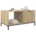 vidaXL Table basse Chêne sonoma 90 x 49 x 46 cm Bois d'ingénierie