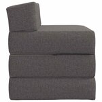 vidaXL Canapé-lit pliable Gris clair 70 x 60 x 63 cm Tissu