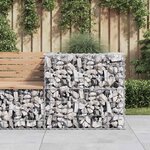 vidaXL Panier de gabions argenté 70x70x65 cm fer galvanisé