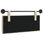 vidaXL Tête de lit suspendue Crème Tissu