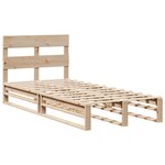 vidaXL Cadre de lit sans matelas 100x200 cm bois massif de pin