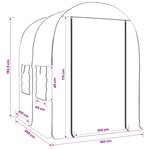 vidaXL Serre avec cadre 160 x 200 x 192 5 cm PVC Transparent