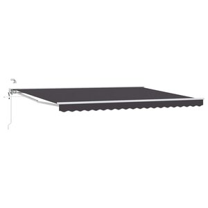 vidaXL Auvent rétractable électrique Anthracite et blanc 5 x 3 m