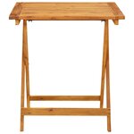 vidaXL Ensemble de bistro 3 Pièces beige résine tressée et bois massif