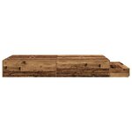 vidaXL Cadre de lit de rangement en bois ancien 120x190 cm