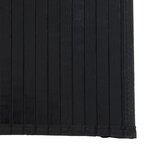 vidaXL Tapis rectangulaire noir 70x400 cm bambou