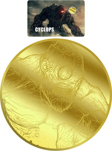 Monnaie CYCLOPS 1/200 Oz Or 30$ Liberia 2026 (PRÉCOMMANDE)