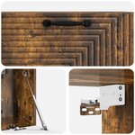 vidaXL Meuble TV mural Chêne fumé 78 5 x 31 x 30 cm Bois d'ingénierie