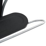 vidaXL Valet de chambre 45 x 35 x 107 cm Noir et gris