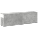 vidaXL Armoire murale 100x20x30 cm gris béton bois d'ingénierie