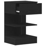 vidaXL Cabinet de chevet 2 Pièces Chêne noir 40 x 35 x 65 cm