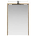 vidaXL Armoire Miroir de Salle de Bain Chêne Sonoma 43 x 16 x 62.5 cm