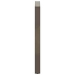 vidaXL Pieds de table de bar en forme de U  2 pièces  acier naturel  60 x (100-101) cm