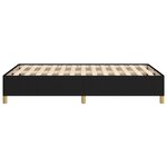 vidaXL Cadre de lit noir 120x190 cm tissu