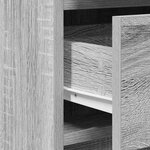 vidaXL Table de Toilette 3 Pièces Gris 40 x 41 x 75 cm Bois d'ingénierie