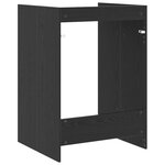 vidaXL Armoire pour machine à laver Chêne noir 67 5 x 62 x 97 cm