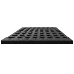 vidaXL Carreau de protection anti-chute 6Pièces Caoutchouc 50x50x3cm Noir