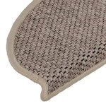 vidaXL Tapis d'escalier autocollants 30 Pièces 65x21x4 cm beige foncé