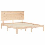 vidaXL Cadre de lit sans matelas bois de pin massif