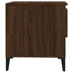 vidaXL Tables d'appoint 2 Pièces Chêne marron 50x46x50 cm Bois ingénierie