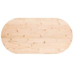 vidaXL Dessus de table 90x45x2 5 cm bois de pin massif ovale