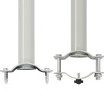 vidaXL Auvent latéral rétractable de patio 120 x 300 cm Blanc cassé