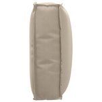 vidaXL Coussin de palette pour dossier Taupe 50x40x12 cm Tissu Oxford