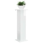 vidaXL Support de Plante Blanc brillant 30 5 x 30 x 100 5 cm