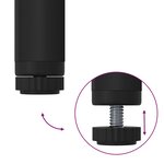 vidaXL Porte-vêtements Noir Métal Standard Pliant Porte-vêtements